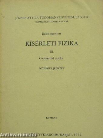 Kísérleti fizika III.