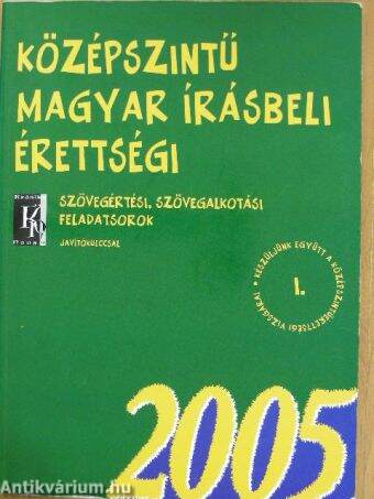 Középszintű magyar írásbeli érettségi 2005