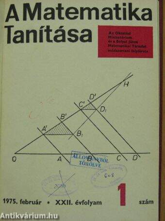 A matematika tanítása 1975. (nem teljes évfolyam)