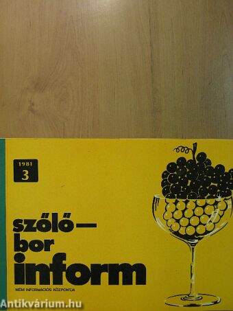 Szőlő-Bor Inform 1981/3