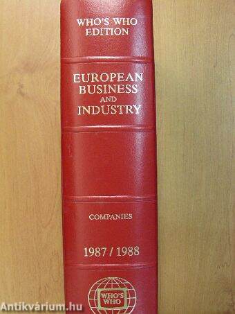 Who's Who European Business and Industry 1987-1988