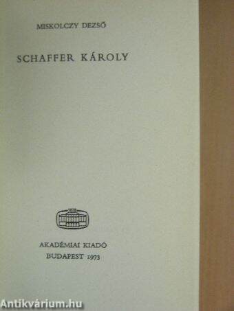 Schaffer Károly