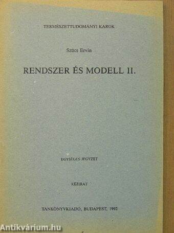 Rendszer és modell II.