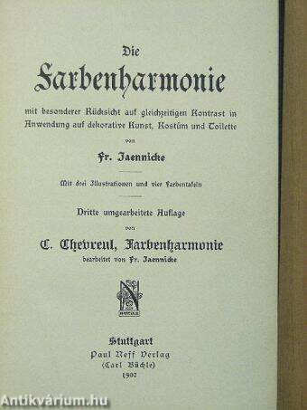 Die Farbenharmonie (gótbetűs)