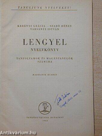 Lengyel nyelvkönyv