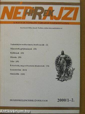 Néprajzi Hírek 2000/1-2.