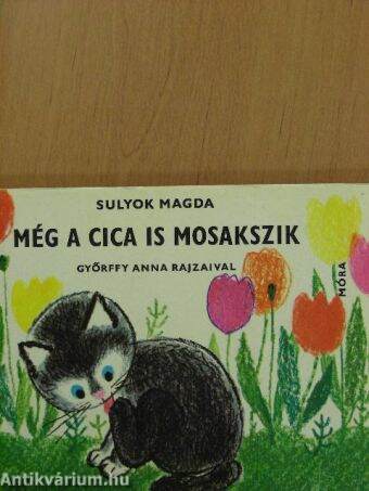 Még a cica is mosakszik