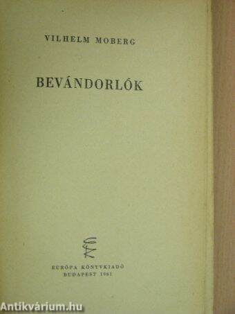 Bevándorlók