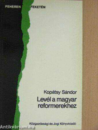 Levél a magyar reformerekhez