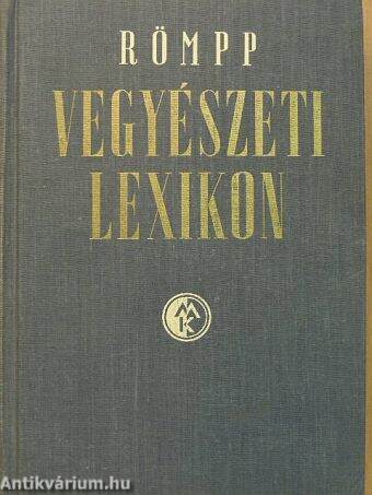 Römpp Vegyészeti Lexikon 2. (töredék)