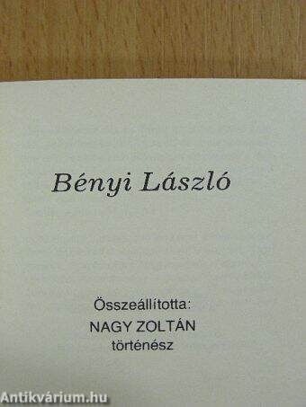 Bényi László (minikönyv)