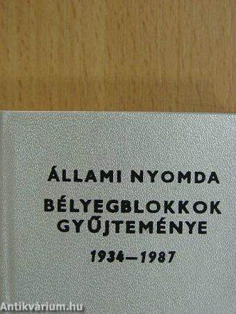 Állami Nyomda bélyegblokkok gyűjteménye 1934-1987 (minikönyv) (számozott)