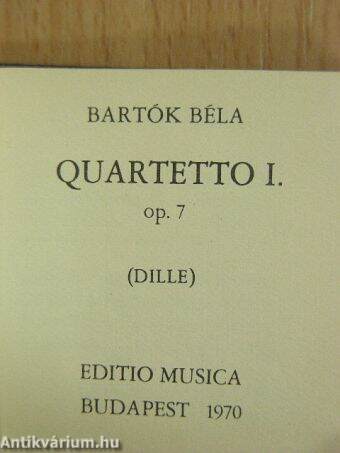 Quartetto I. (minikönyv)