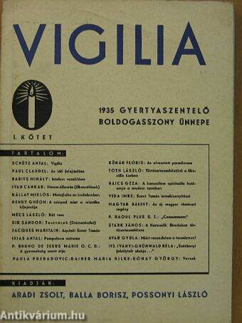 Vigilia 1935. I.