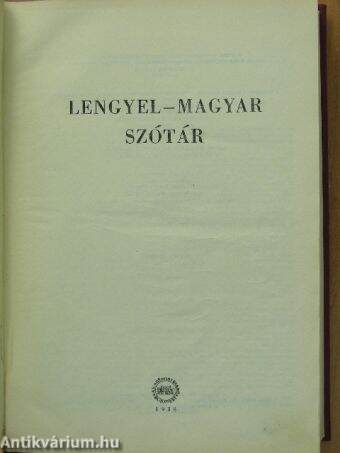 Lengyel-magyar szótár