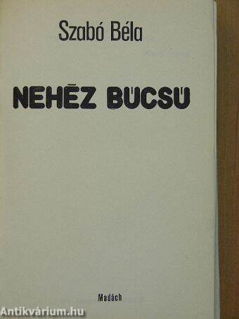 Nehéz búcsú