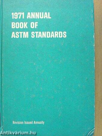 1971 Annual Book of ASTM standards Part 30
