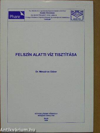 Felszín alatti víz tisztítása