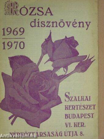 Rózsa dísznövény 1969/1970