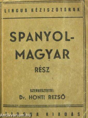 Spanyol-magyar kéziszótár