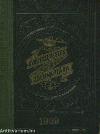 Gyógyszerészek zsebnaptára az 1929-ik évre