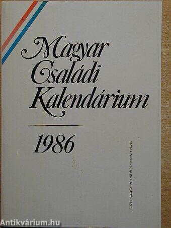Magyar Családi Kalendárium 1986