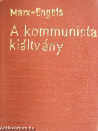 A Kommunista kiáltvány (minikönyv)