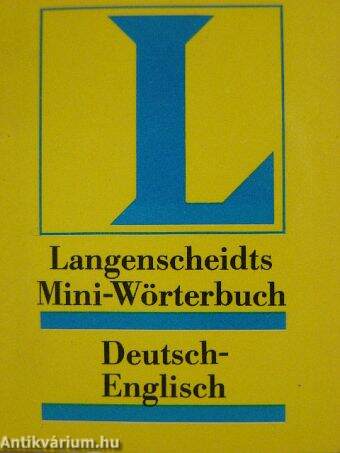 Langenschheidts Mini-Wörterbuch Deutsch-Englisch (minikönyv)