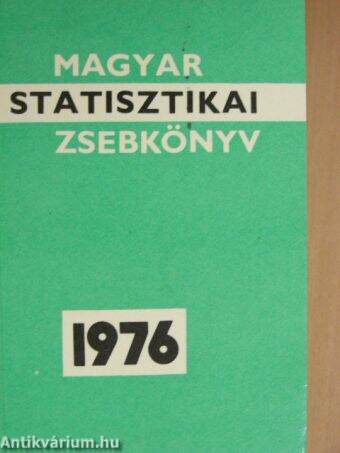 Magyar statisztikai zsebkönyv 1976.