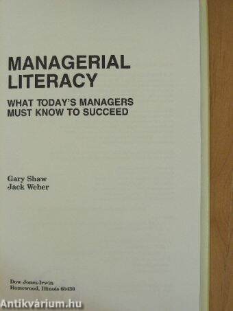 Managerial Literacy