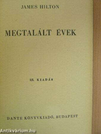 Megtalált évek