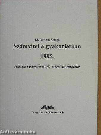 Számvitel a gyakorlatban 1998.