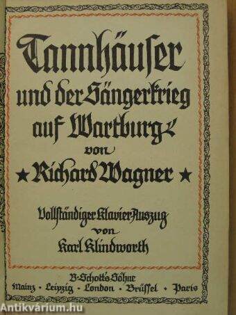 Tannhäuser und der Sängerkrieg auf Wartburg