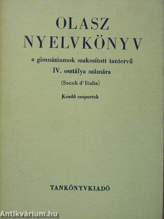 Olasz nyelvkönyv IV.