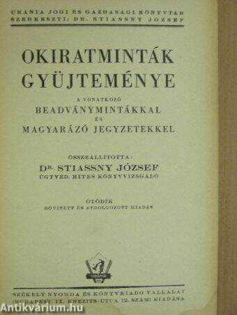 Okiratminták gyüjteménye