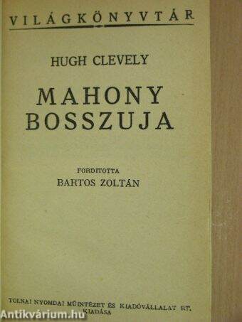 Mahony bosszuja