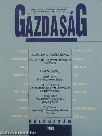 Gazdaság 1993. tavasz