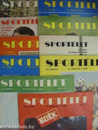 Sportélet 1971. (nem teljes évfolyam)