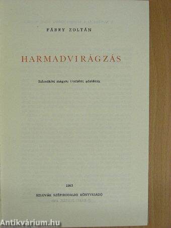 Harmadvirágzás