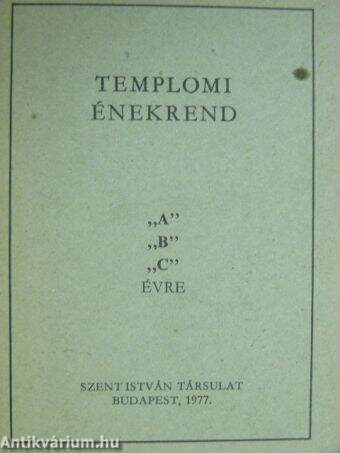 Templomi Énekrend