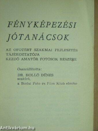 Fényképezési jótanácsok