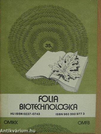 Folia Biotechnologica 35.