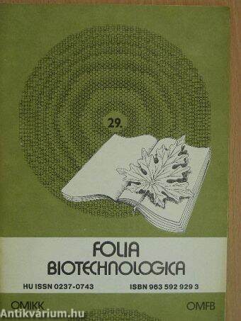Folia Biotechnologica 29.
