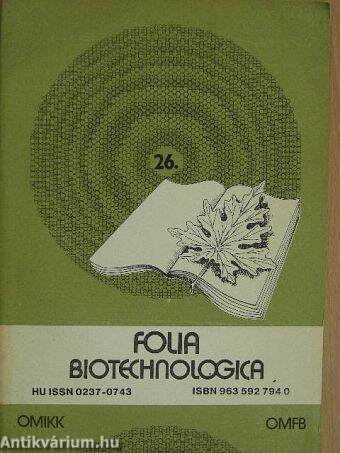 Folia Biotechnologica 26.