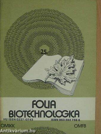 Folia Biotechnologica 25.