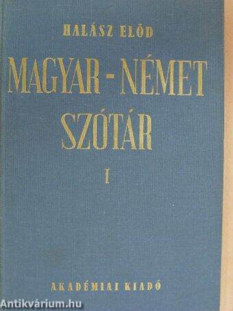 Magyar-német szótár I. (töredék)