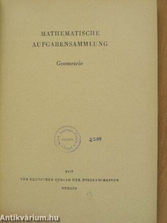 Mathematische Aufgabensammlung