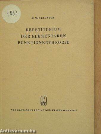 Repetitorium der elementaren Funktionentheorie