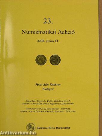 23. Numizmatikai Aukció