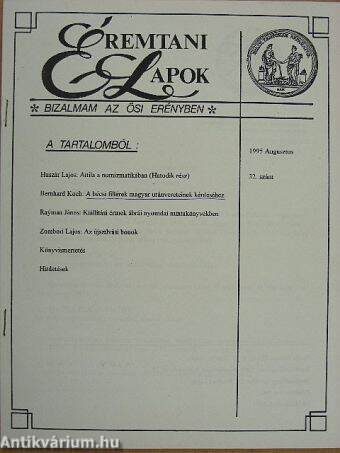 Éremtani Lapok 1995. augusztus